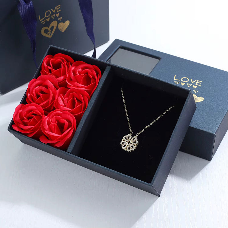 Clover Heart Necklace - Rose Gold (Limited Edition)