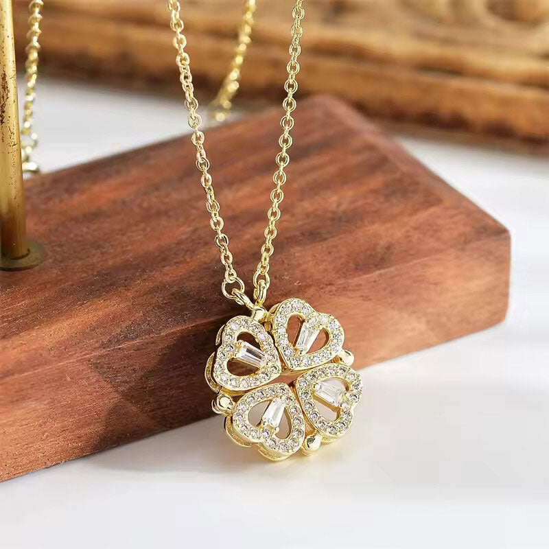 Clover Heart Necklace - Rose Gold (Limited Edition)