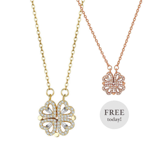Clover Heart - Gold & Free Rose Gold